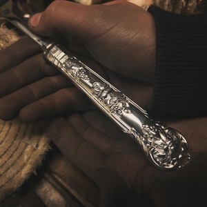 Ensemble de couverts de finition argentée de conception royale pour les repas de luxe fêtes de mariage maison cuisine restaurant et restauration - Product Image 3