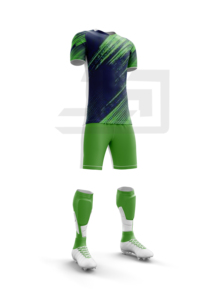 Conjunto de Uniforme de Fútbol Personalizado de Alto Rendimiento, Camiseta y Pantalones Cortos Transpirables, Tela 100% Poliéster, Transferencia Térmica - Product Image 2