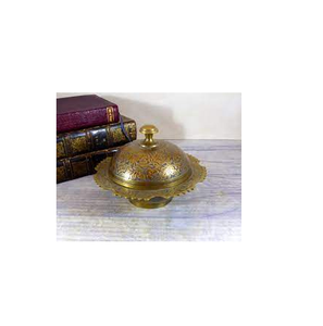 Brass Salt Bowl <b>Storage</b> Spice <b>Box</b> Shiny Polished Restaurants Uses at Reasonable Rate Herb & Spice Tools - Product Image 3