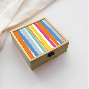 Wooden Hand Printed Storage Jewelry <b>Box</b> with Lock <b>Vintage</b> Multipurpose Decorative Rectangular Shape Designer Look - Product Image 2