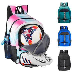 Venta al por mayor de fábrica Mochila de fútbol plegable Bolsa de fútbol juvenil Bolsa de baloncesto Mochila de fútbol Correas ajustables - Product Image 1