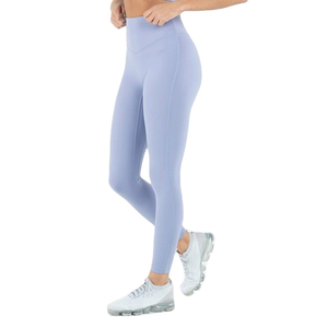 Pantalones de gimnasio sin costuras de cintura alta para mujer, mallas de Yoga Push-Up de patrón sólido, ropa deportiva cómoda para mujer - Product Image 1