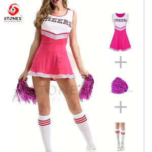 Conjunto de Uniforme de Animadora Personalizado para Mujer |   Uniformes de Animadoras OEM de Secado Rápido, Personalizables, 100% Poliéster con Logotipo Personalizado - Product Image 6