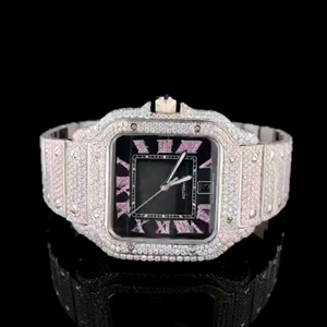 นาฬิกาเพชรโมอิสสุดหรูตามสั่ง | VVS iced OUT Skeleton | เครื่องทดสอบเพชรผ่านขายส่ง - Product Image 4