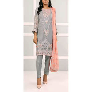 Nuevas llegadas estilista colección bordado pakistaní Shalwar Kameez señoras fiesta desgaste Salwar traje venta al por mayor étnico indio - Product Image 1