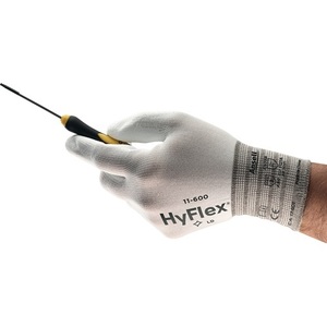ถุงมือเซฟตี้ HyFlex 11-600 ไซส์ 9 สีขาว EN 388 ประเภท II Ansell แพ็ค 12 ชิ้น - Product Image 1