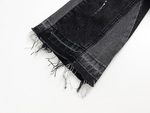 <b>Men</b> Hand-painted Micro-ripped <b>Jeans</b> Tight and Tall All-in-1 Cross American High Street Color Stacked <b>Flare</b> <b>Jeans</b> <b>Men</b> Raw Denim - Product Image 6