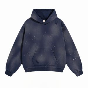 Fournisseur ODM de sweats à capuche de luxe pour hommes, sweats à capuche en coton surdimensionnés à épaules tombantes, sweats à capuche décontractés de style streetwear, sweats à capuche lourds délavés à l'acide - Product Image 1