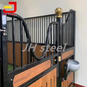 비용 효율적인 맞춤형 말 장비 가축 농장 프레임 대나무 패널 말 마구간 - Product Image 5