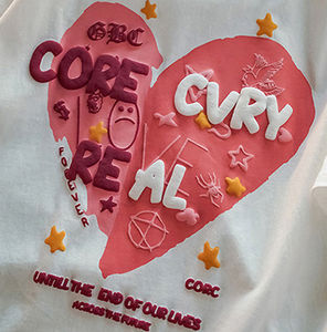 T-shirt personnalisé lourd 100% coton surdimensionné 3D bouffant imprimé pour hommes T-shirt unisexe à épaules tombantes T-Shirt de haute qualité à coupe ample - Product Image 4