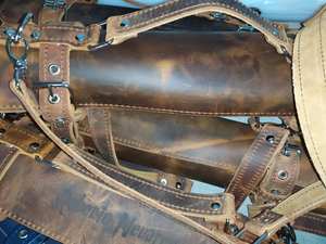 Portable Roulant En Cuir Véritable Durable OEM Chef Couteau Sac Cas Sac À Dos LKR-0167 - Product Image 3