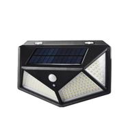 Lampe murale solaire LED Premium à triple face avec capteur de mouvement, étanche, pour extérieur et jardin, haute luminosité
