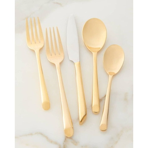 Cuillère en métal Ensemble de couverts Fourchette Restaurant Acier inoxydable Ustensiles de cuisine de table Ensemble de couverts alimentaires pour cuillère en gros Fournitures - Product Image 1