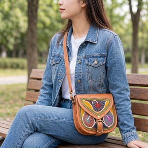 Sac bandoulière de qualité supérieure, design élégant à plusieurs poches, léger, durable, confortable pour les voyages, le travail, l'école et les sorties décontractées - Product Image 2