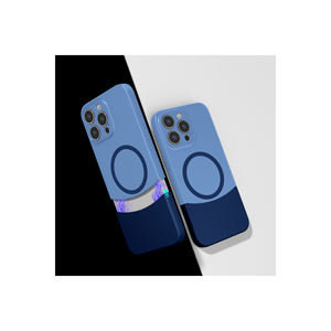 Coque en silicone double couche de luxe Netzy pour iPhone 15 Pro Max, magnétique M-Safe, antichoc, finition électroplaquée givrée, style INS - Product Image 2