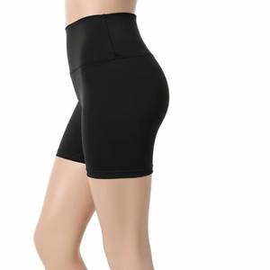 กางเกงขาสั้นโยคะผ้าสแปนเด็กซ์เนื้อแน่นไร้รอยต่อ ผ้าไนลอนผสมสแปนเด็กซ์ ยืดหยุ่นสูง ระบายอากาศได้ดี เหมาะสำหรับออกกำลังกาย ฟิตเนส เทรนนิ่ง ชุดออกกำลังกาย - Product Image 3