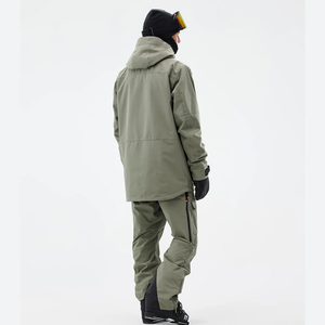 ชุดกีฬาฤดูหนาวสำหรับผู้ชาย ปี 2025-2026 เสื้อแจ็คเก็ตกันน้ำมีฮู้ดและกันลม พร้อมกางเกงสำหรับเล่นสโนว์บอร์ดกลางแจ้ง ชุดสกีสำหรับคู่รัก - Product Image 2