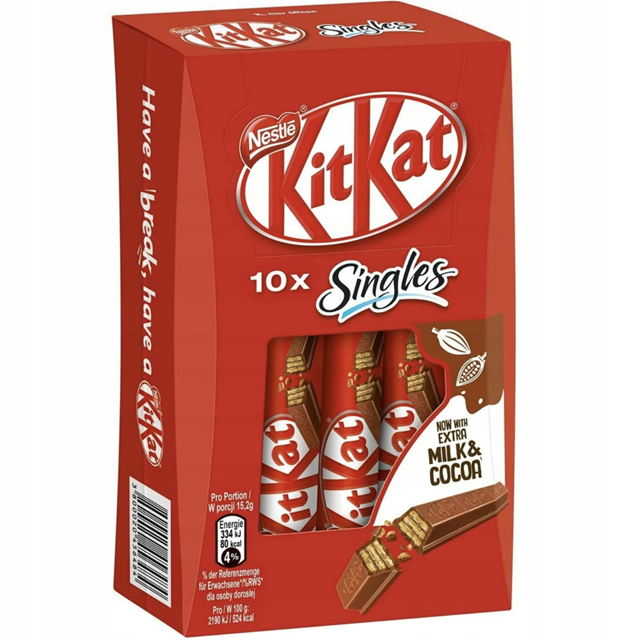 Nestle Kit Kat tark Chocolate-24x40,0/Nestle Chocolate Kat Chocolate Bar-25 шт-312 г/11 унций-25 штук (упаковка 1)