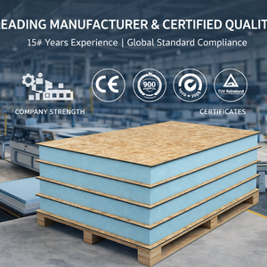 Panel Sándwich OSB XPS SIPs Resistente a Impactos para Construcción Segura de Viviendas Modulares y Instalaciones Públicas, Estándar ASTM, Directo de Fábrica - Product Image 6