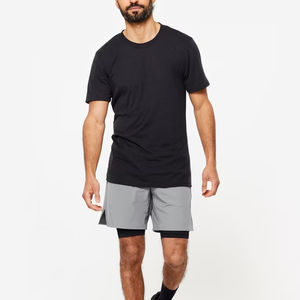 Short de plage d'été avec logo personnalisé pour hommes High Street Knitted Designer Mesh Couleur solide Double couche Doublure écologique Taille haute - Product Image 6