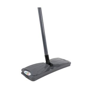 Balai manuel à long manche en plastique pour nettoyer les miettes sur les tapis et les sols, outil à rouleaux, état neuf - Product Image 1