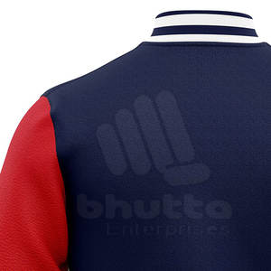 Chaquetas con letras para hombre, ropa cálida de invierno, 100% Lana, con logotipo personalizado - Product Image 5