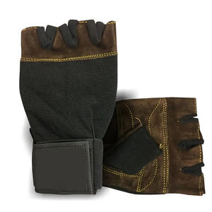 Gants de fitness demi-doigt entièrement protecteurs pour hommes et femmes Équipement d'entraînement de gymnastique d'haltérophilie en cuir - Product Image 5