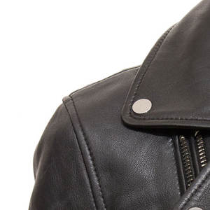 Women's Fully Lined Zip Front Lambskin Leather <b>Jacket</b> Breathable Satin <b>Racer</b> Style Streetwear Elegant Look Waterproof - Product Image 4