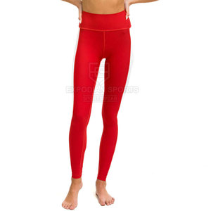 En stock Leggings de yoga de haute qualité pour femmes Pantalon taille moyenne à motif solide Design unique Taille élastique de haute qualité - Product Image 1