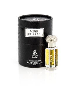 Perfume de Aceite MUSK EHSAAS 12ML (Colección Tola) de Ayat Perfumes, Perfumes Árabes de Aceite, Fragancias Attar Oud - Product Image 1