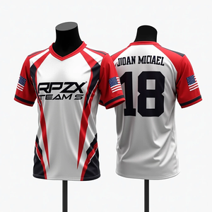 Sublimación personalizada para hombre, camisetas deportivas de cuello redondo, camisetas transpirables de softball, fútbol y rugby, camisetas de pesca impresas personalizadas - Product Image 5