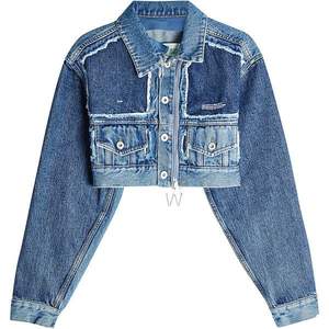 Chaqueta Vaquera Casual de Invierno Vintage de Alta Calidad con Bordado, Lavado Ácido, 100% Algodón para Mujer - Product Image 3