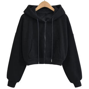 Casual, streetwear,Drop Shoulder, figuras, transpirable, ecológico, sudaderas con capucha, sudadera de entrenamiento de punto Fitness Sudadera con capucha para mujer - Product Image 5