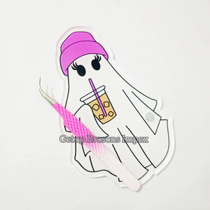 แผ่นรองต่อขนตาอะคริลิคคุณภาพสูง รูปผีน่ารัก พร้อมแม่เหล็ก สำหรับแหนบต่อขนตา มีแบบสั่งทำได้ - Product Image 4