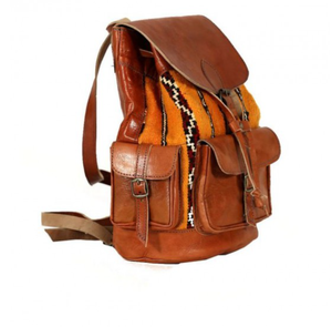 กระเป๋าเป้สะพายหลังหนังแท้สไตล์โมร็อกโกแนววินเทจสุดชิคกระเป๋าสะพายไหล่ของผู้หญิงสไตล์โบฮีเมียน - Product Image 2