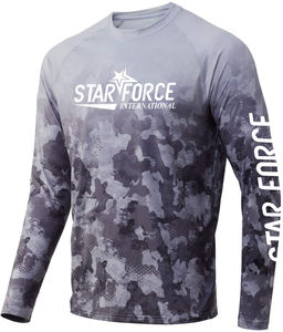 เสื้อตกปลาแขนยาวสำหรับผู้ชายผ้าซับลิเมชัน UPF50 + เสื้อฮู้ดใส่ตกปลาผ้าโพลีเอสเตอร์ระบายอากาศแบบแห้งเร็ว - Product Image 1