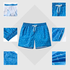 Séchage rapide étanche à l'eau 100% Polyester hommes Shorts de bain plage maillots de bain Shorts courts pantalons troncs en gros - Product Image 6