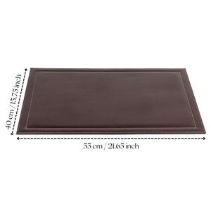 Grand tapis de bureau en cuir organisateur amélioré tapis de souris ensemble d'accessoires de bureau pour l'organisation de bureau et de tiroirs - Product Image 3