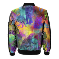 Chaqueta bomber ligera con 2 bolsillos laterales y cremallera para hombre, chaqueta bomber por sublimación, precio al por mayor, chaqueta bomber por sublimación, servicio OEM