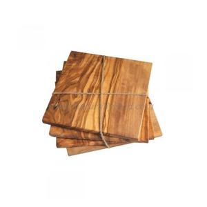 Dessous de verre en bois de style design moderne Dessous de verre en bois faits à la main personnalisés pour la maison et le mariage Dessous de verre en noyer utilisés - Product Image 5