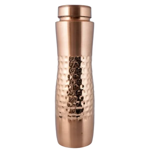 Luxury Smooth Finish Pure <b>Copper</b> <b>Water</b> <b>Bottle</b> With Sleek Modern Cylindrical Shape for Home & Office Use - Product Image 6