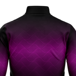 Sudadera de Fútbol para Hombre con Cierre de Cremallera de 1/4, Degradado Morado y Negro, Top de Entrenamiento, Chándal de Fútbol, Manga Larga, Ropa de Equipo - Product Image 5