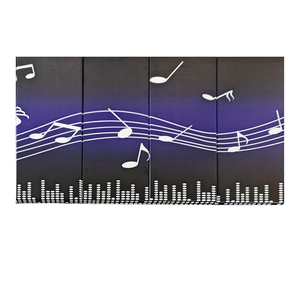 Panel acústico de tela con patrón personalizado envuelto en cuero de alta calidad, paneles acústicos de pared para sala de música escolar, <span class=keywords><strong>gimnasio</strong></span> - Product Image 2