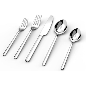 Cubiertos de moda de Hotel Restaurante Juego de cubiertos Acero inoxidable Dorado Kaya Cena Cuchillo Tenedor Cuchara Juego de cubiertos - Product Image 5