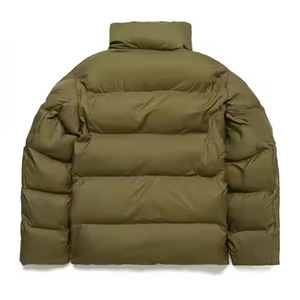 Doudoune pour homme avec logo personnalisé pour l'hiver Veste à bulles en tissu léger avec grandes poches avant Poches latérales Fermeture à glissière - Product Image 2