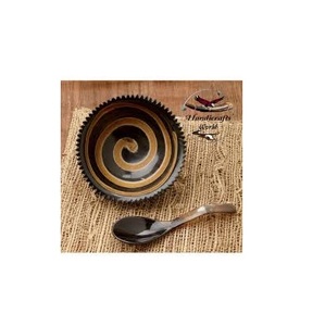 Vente chaude bol en corne de buffle dîner taille personnalisée bol en corne de buffle en corne naturelle personnalisé de haute qualité - Product Image 6