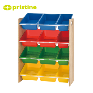 12 Drawer Kids Toy Storage Furniture Modern <b>Bin</b> Organizer Cabinet School Bedroom High Quality Durable <b>Plastic</b> Wholesale - Product Image 2
