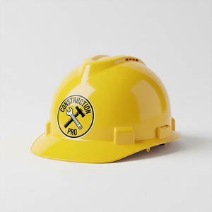 Autocollants en vinyle mat découpés sur mesure en PVC pour casques de chantier, casques de moto, vélos, promotions en plein air - Product Image 1