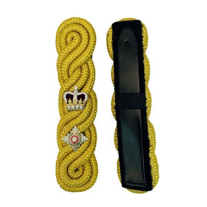 2024 professionnel brodé 3D dentelle cérémonie uniforme épaulettes doux sans lacet épaulettes personnalisé épaulettes bas quantité minimale de commande vente - Product Image 5