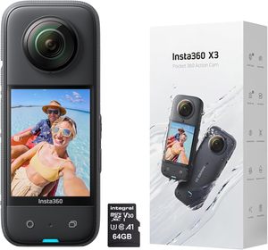 กล้องแอคชั่น TOP Insta360 X3 สำหรับมอเตอร์ไซค์ บันทึกวิดีโอ 5.7K กันน้ำ พร้อมระบบกันสั่น FlowState Insta 360 ONE X 3 Sport - Product Image 1